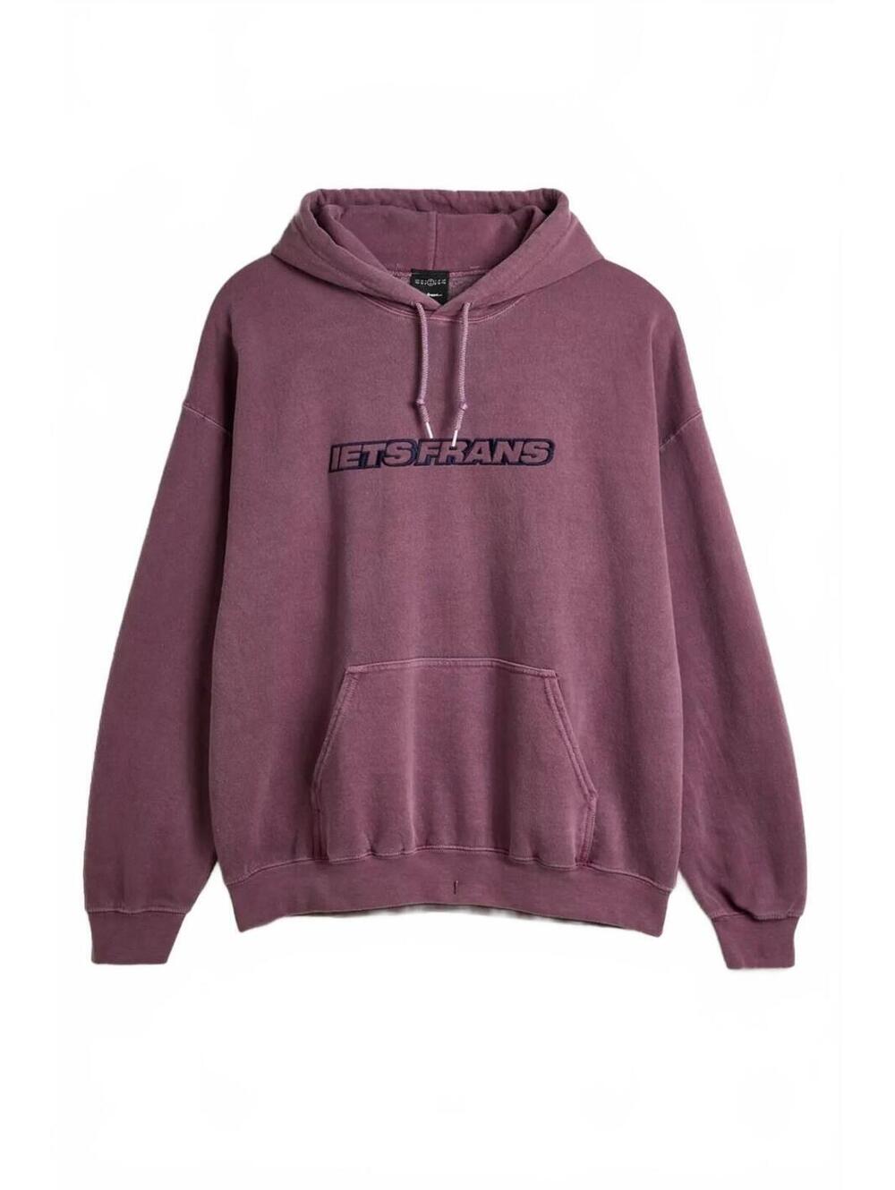 Urban Outfitters Embroidered Big Logo Hoodie Sweatshirt In Maroon Sz M/L # 1298